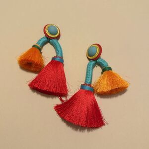Colorful Tassel Earrings M1308